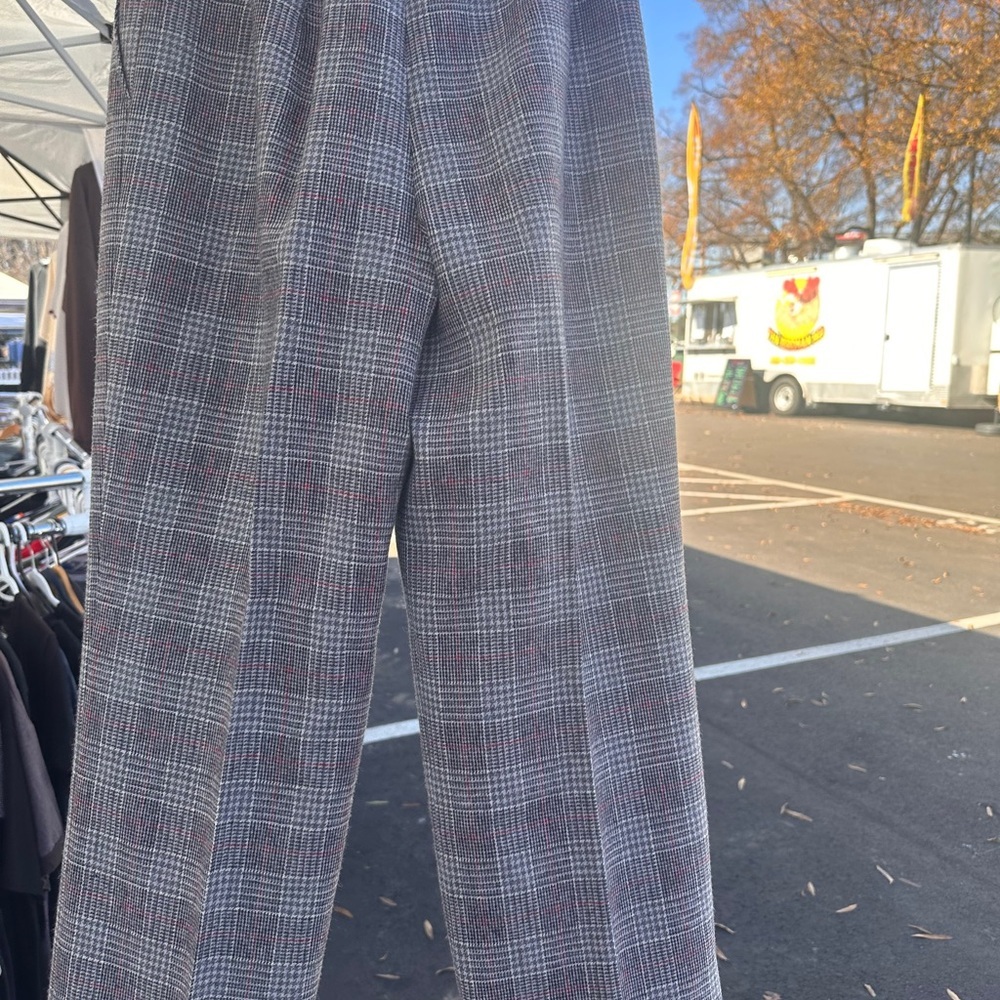 Pendleton Gray And Red Virgin Wool Slacks - image 6